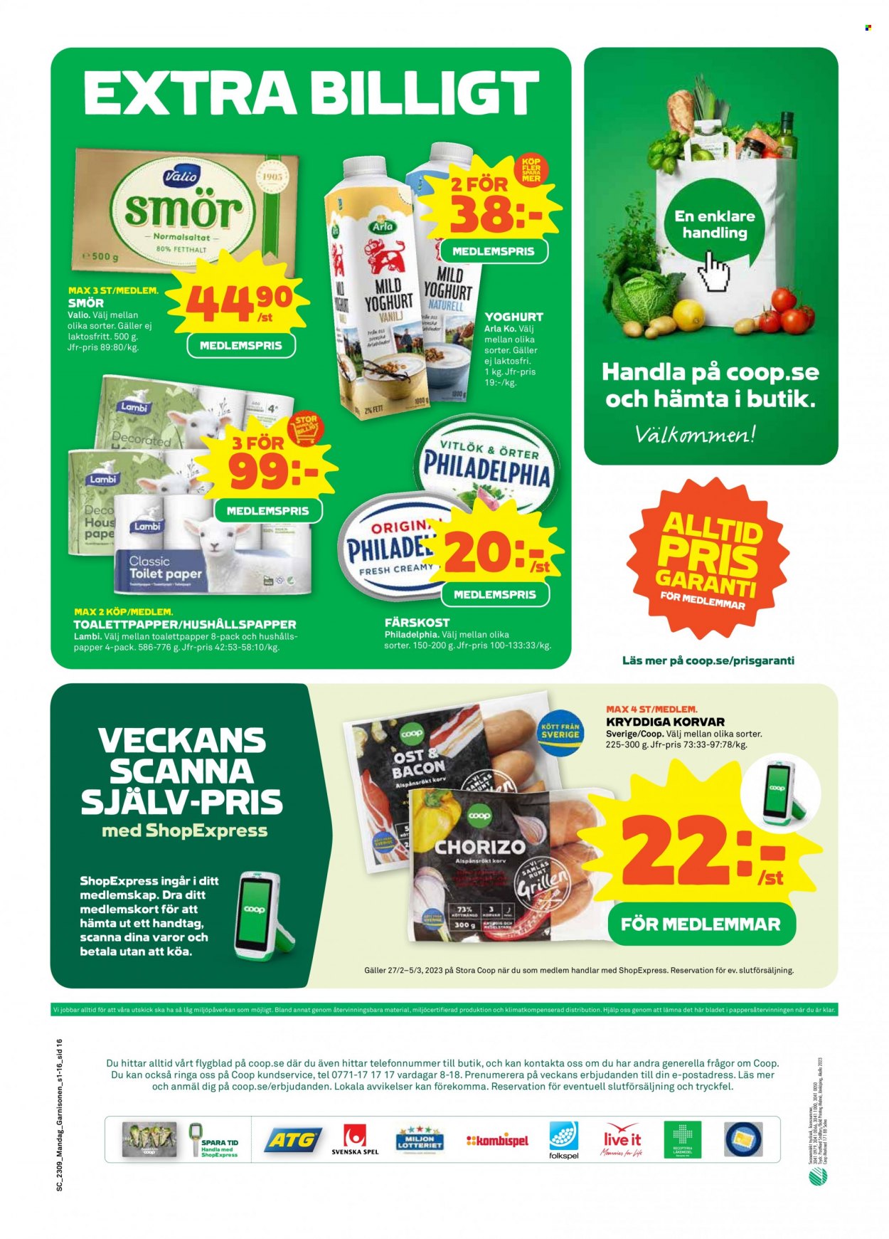 Coop reklamblad - 27/2 2023 - 5/3 2023. Sida 16