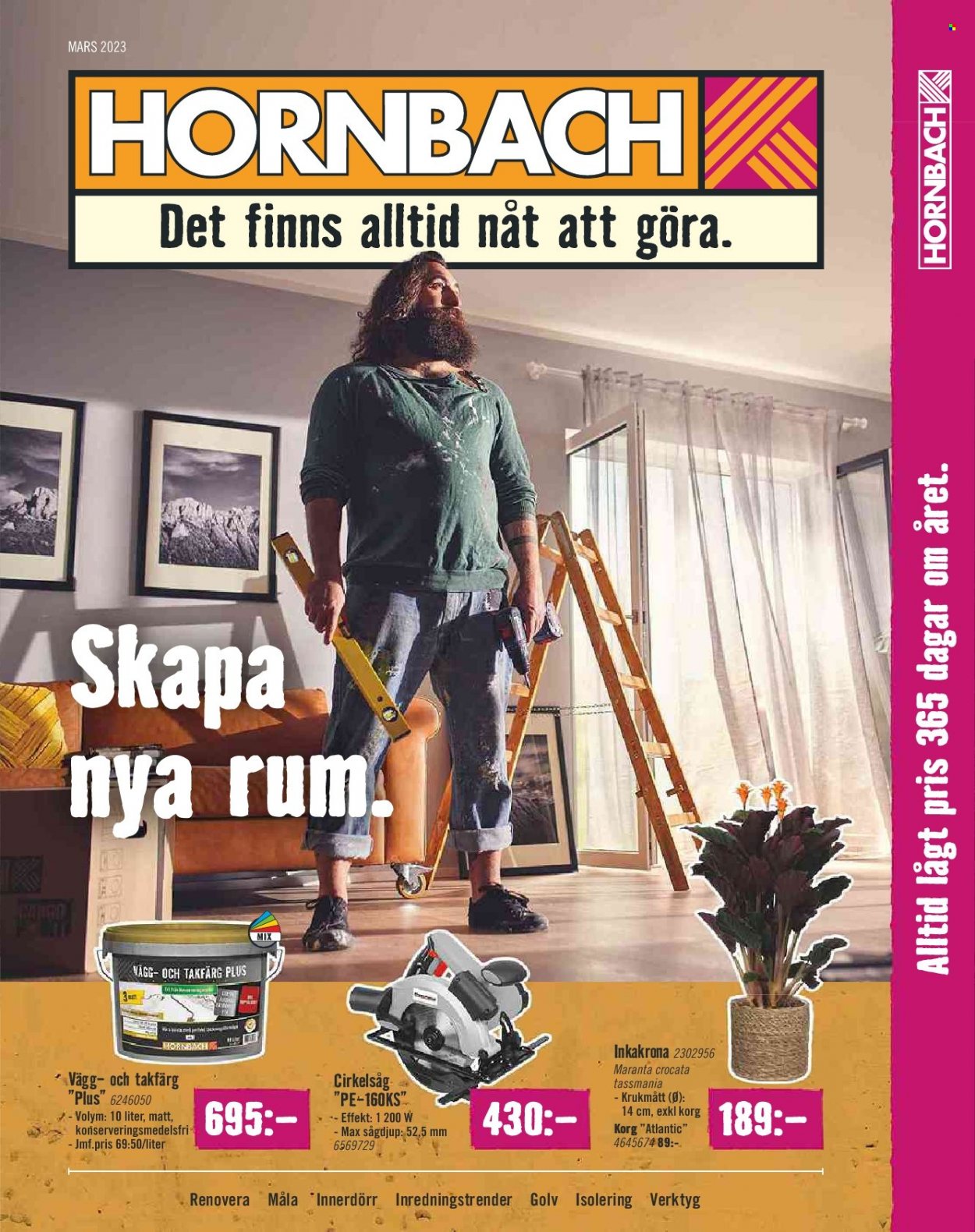 Hornbach reklamblad - 1/3 2023 - 29/3 2023. Sida 1