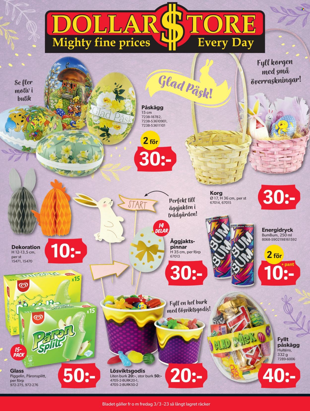 DollarStore reklamblad. Sida 1