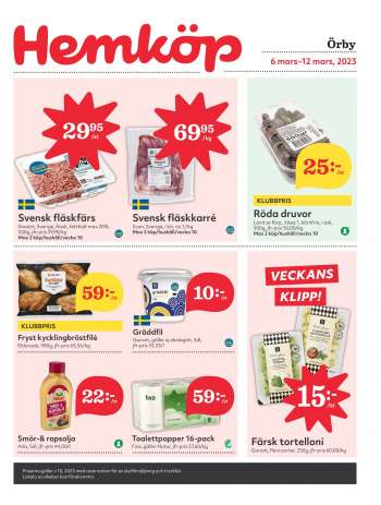 Hemköp reklamblad - 6/3 2023 - 12/3 2023.