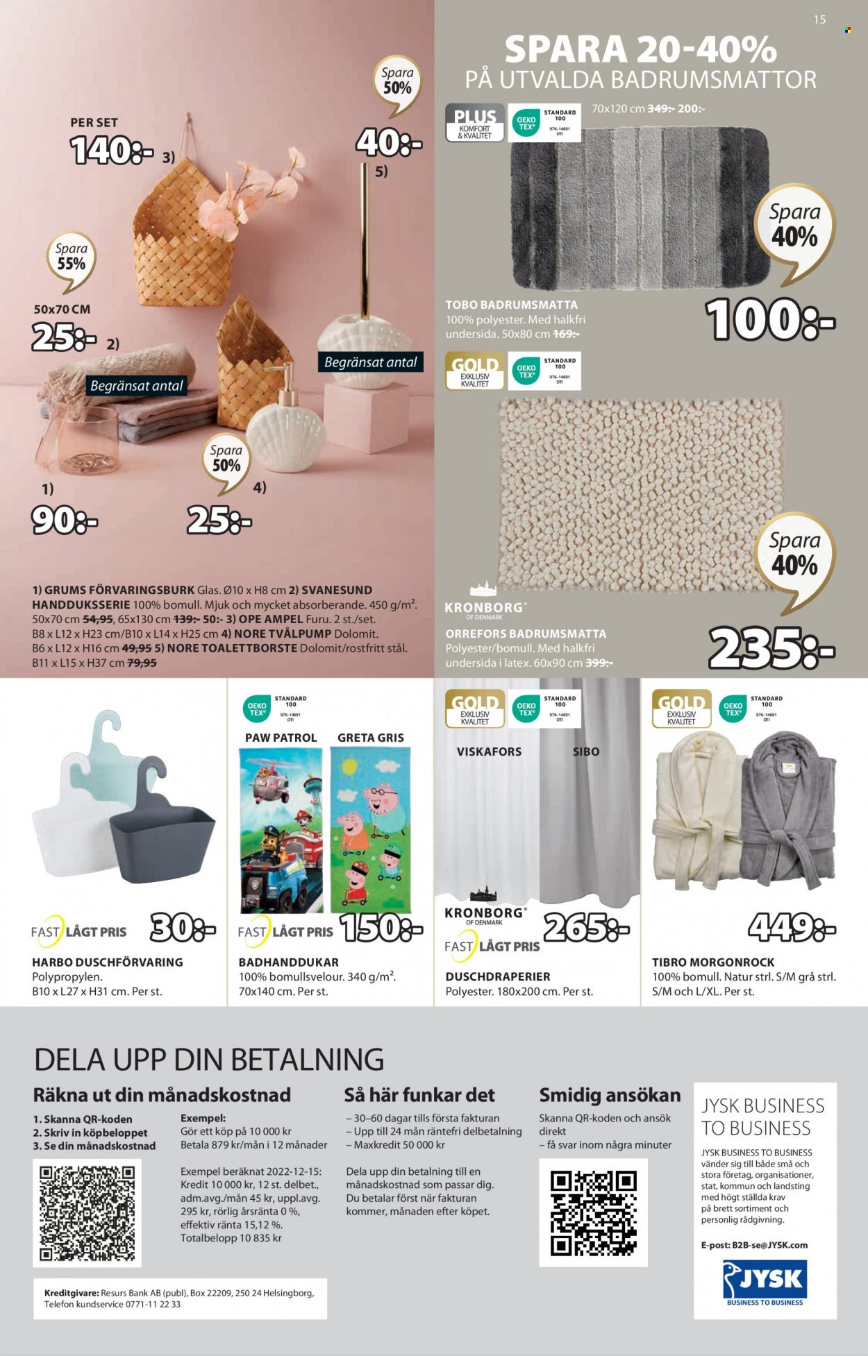 JYSK reklamblad - 6/3 2023 - 19/3 2023. Sida 15