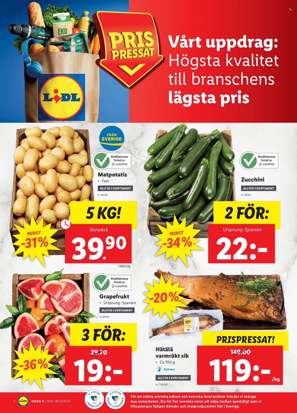 Lidl reklamblad - 13/3 2023 - 19/3 2023. Sida 2
