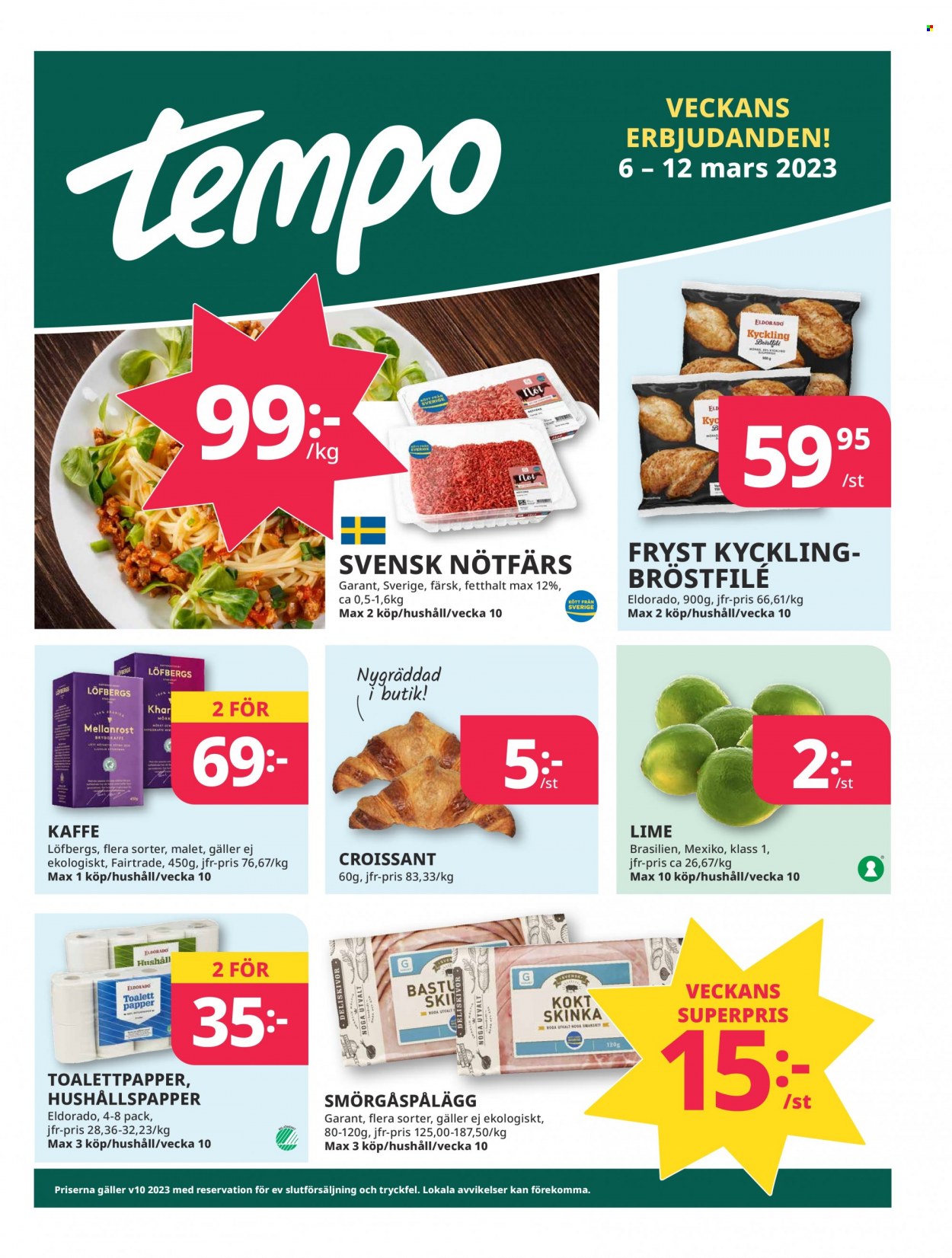 Tempo reklamblad - 6/3 2023 - 12/3 2023. Sida 1