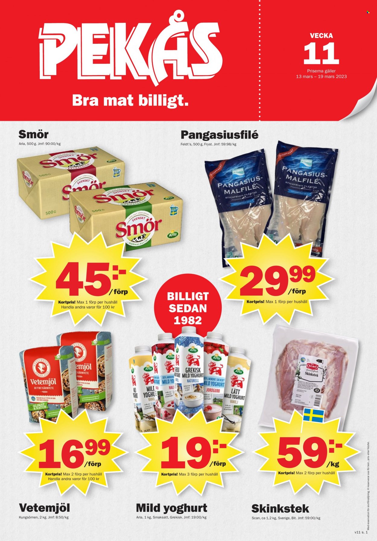 Pekås reklamblad - 13/3 2023 - 19/3 2023. Sida 1