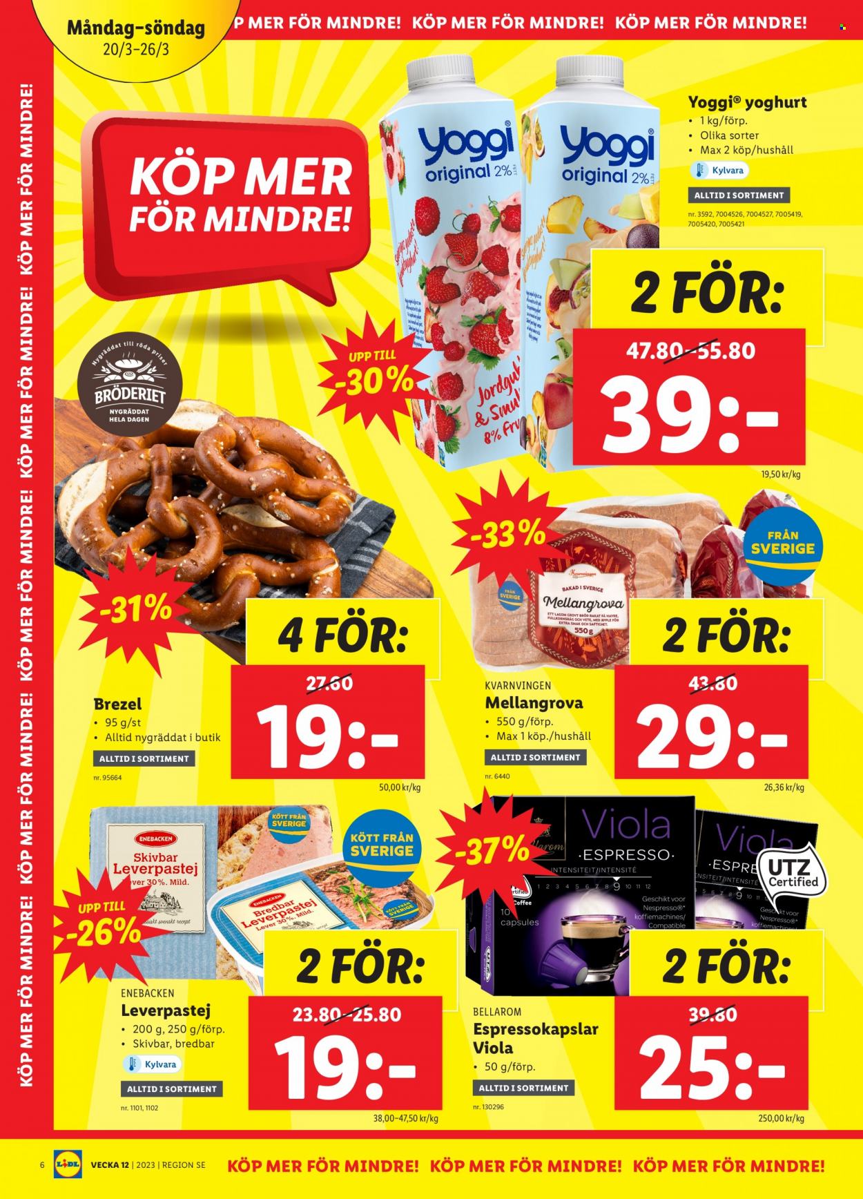 Lidl reklamblad - 20/3 2023 - 26/3 2023. Sida 6
