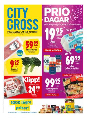City Gross reklamblad - 13/3 2023 - 19/3 2023.