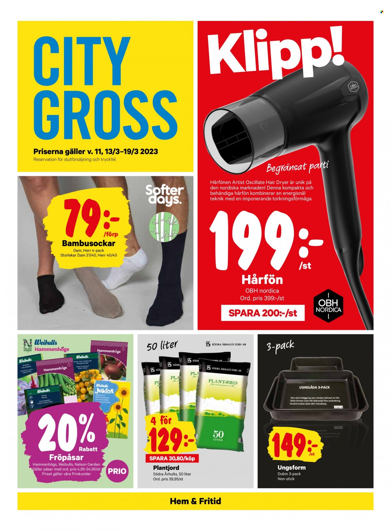 City Gross reklamblad - 13/3 2023 - 19/3 2023. Sida 13