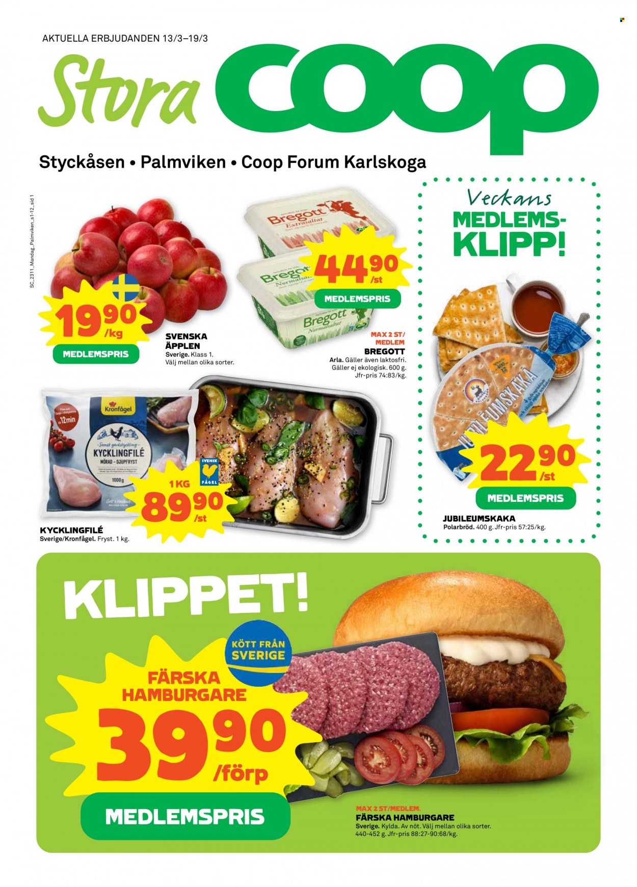 Coop reklamblad - 13/3 2023 - 19/3 2023. Sida 1
