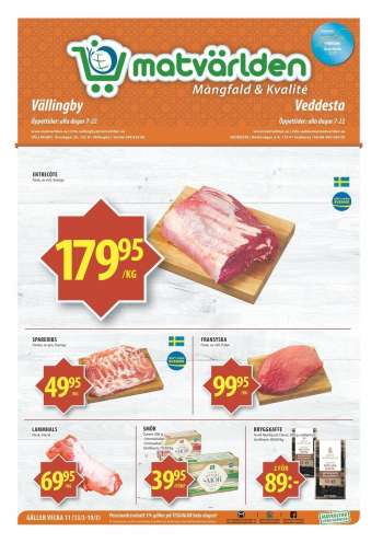 Matvärlden reklamblad