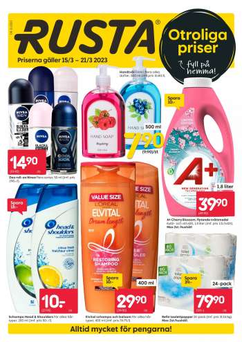 Rusta reklamblad - 15/3 2023 - 21/3 2023.