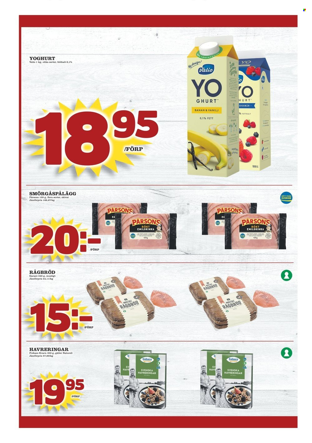 thumbnail - Matvärlden reklamblad - 20/3 2023 - 26/3 2023 - varor från reklamblad - bananer, yoghurt. Sida 3.