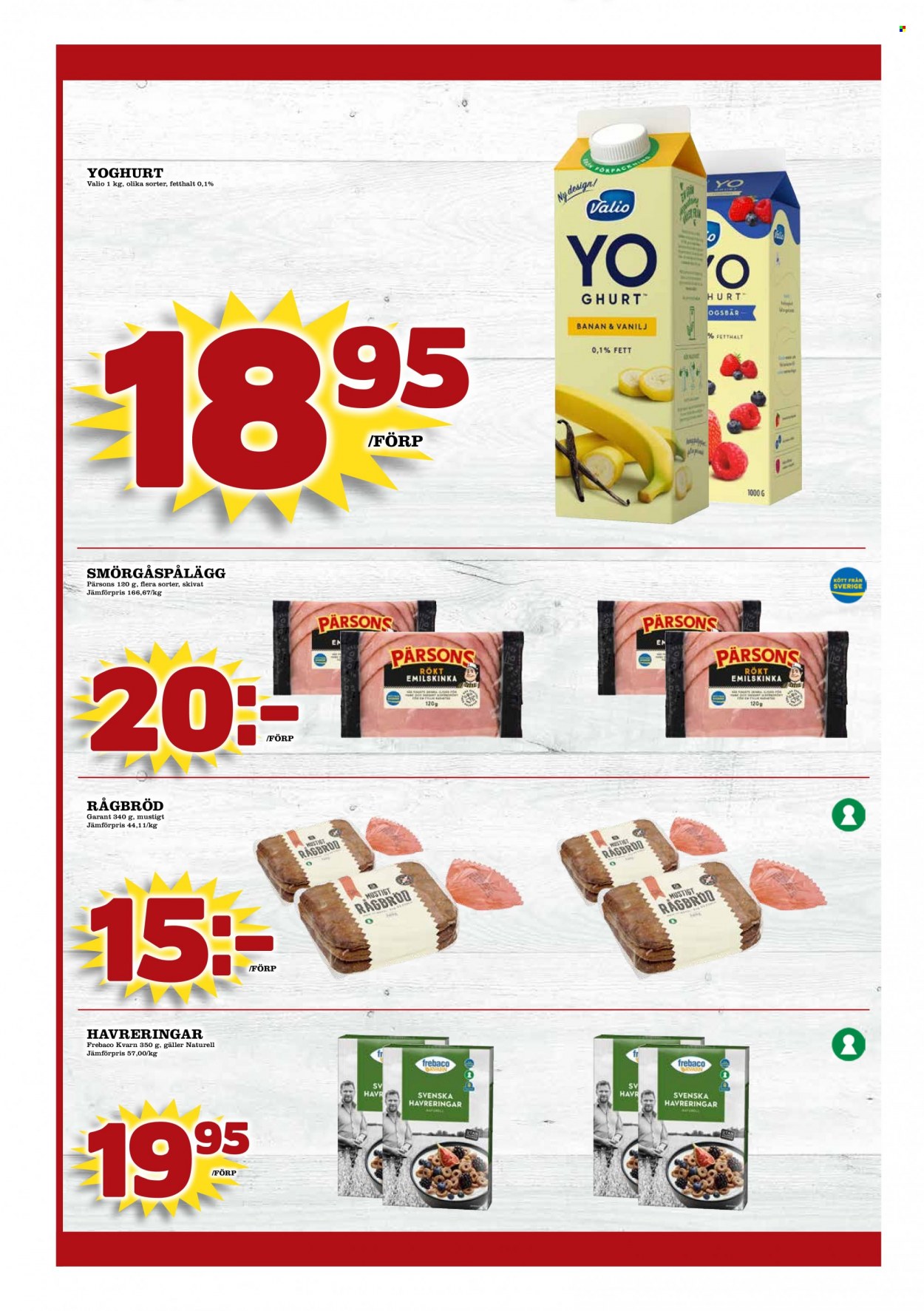thumbnail - MatDax reklamblad - 20/3 2023 - 26/3 2023 - varor från reklamblad - bananer, yoghurt. Sida 2.