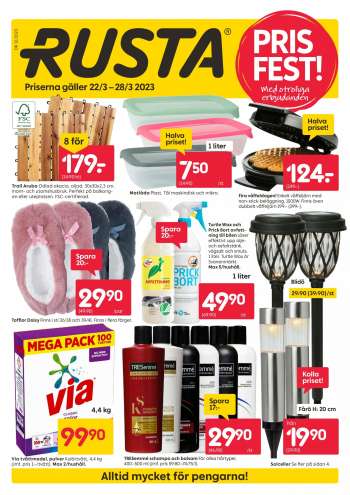 Rusta reklamblad - 22/3 2023 - 28/3 2023.