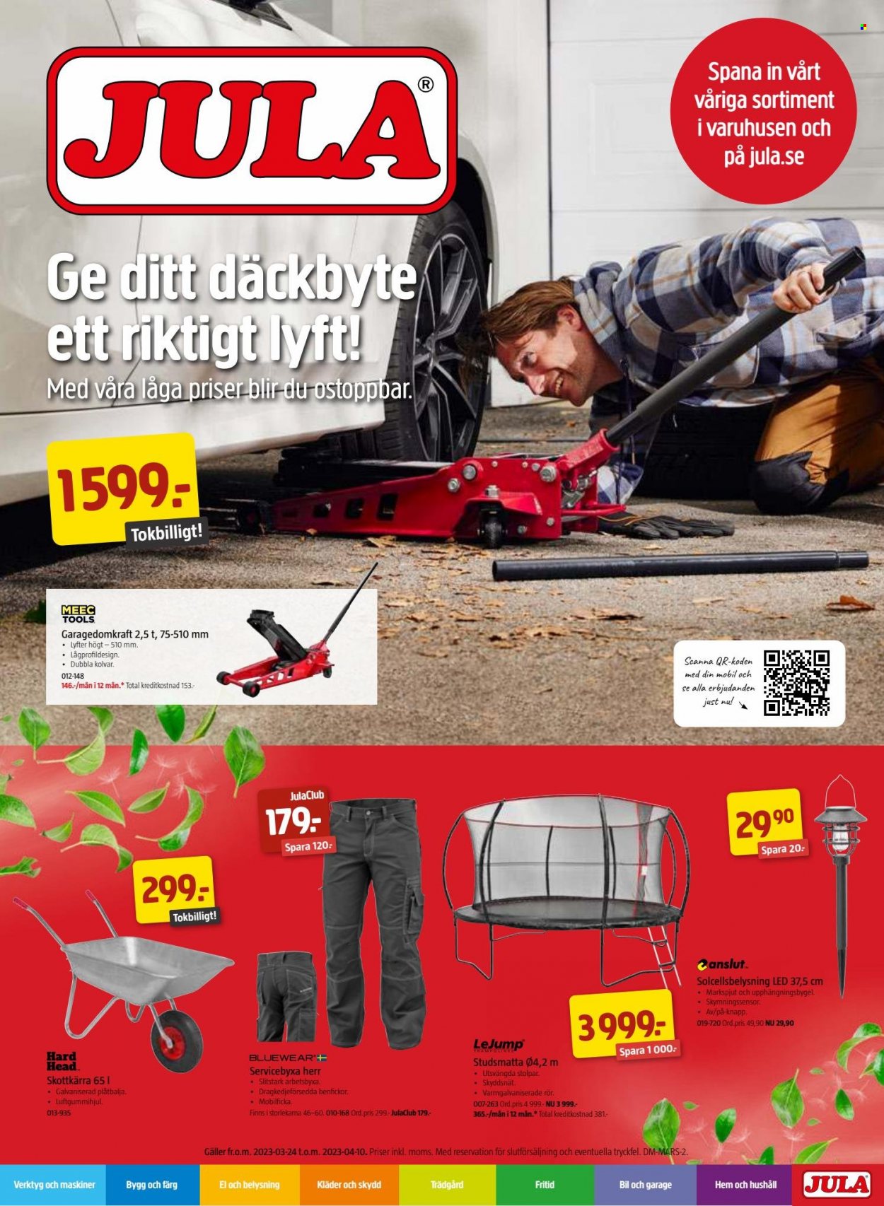 Jula reklamblad - 24/3 2023 - 10/4 2023. Sida 1