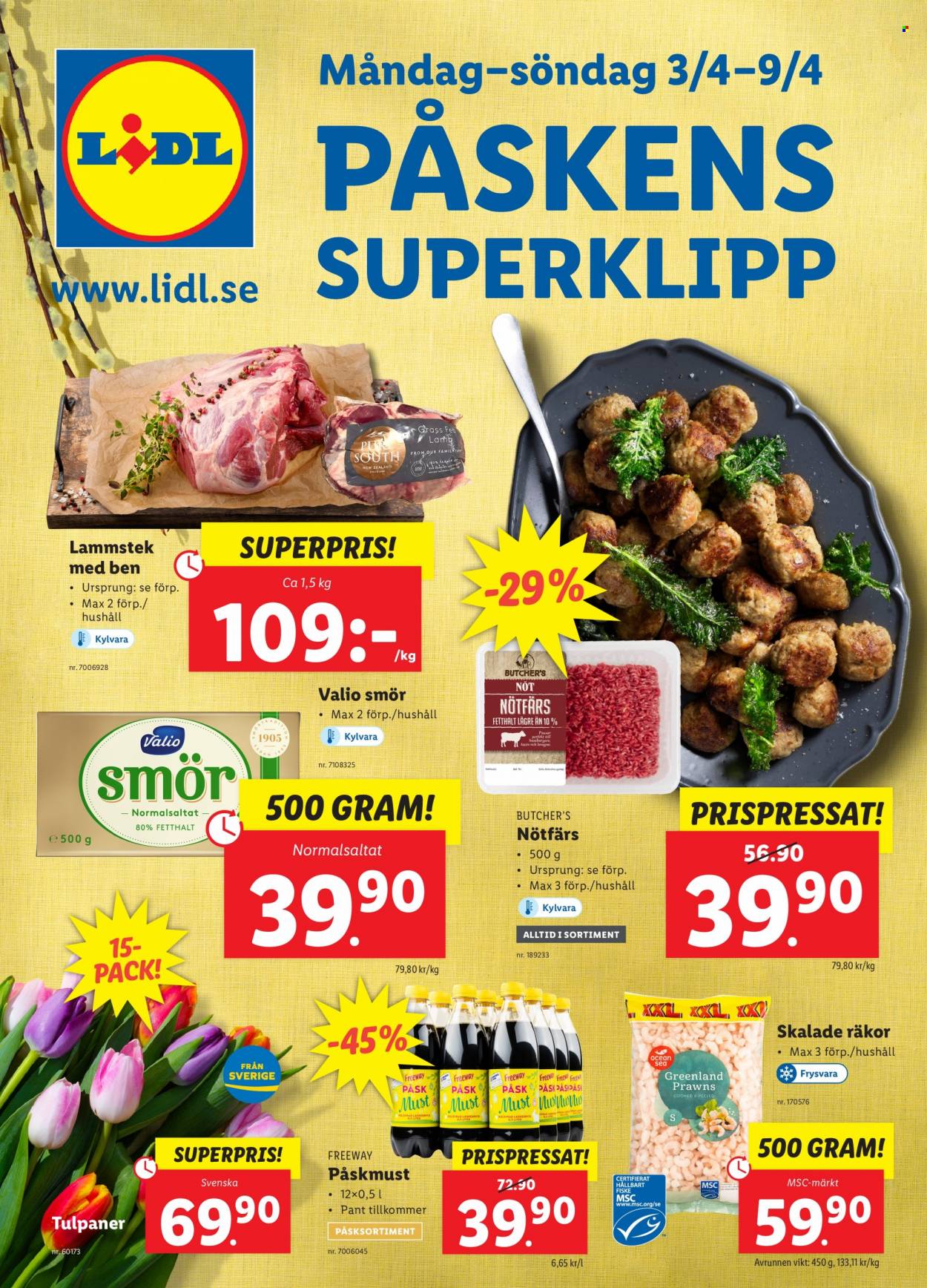 Lidl reklamblad - 3/4 2023 - 9/4 2023. Sida 1