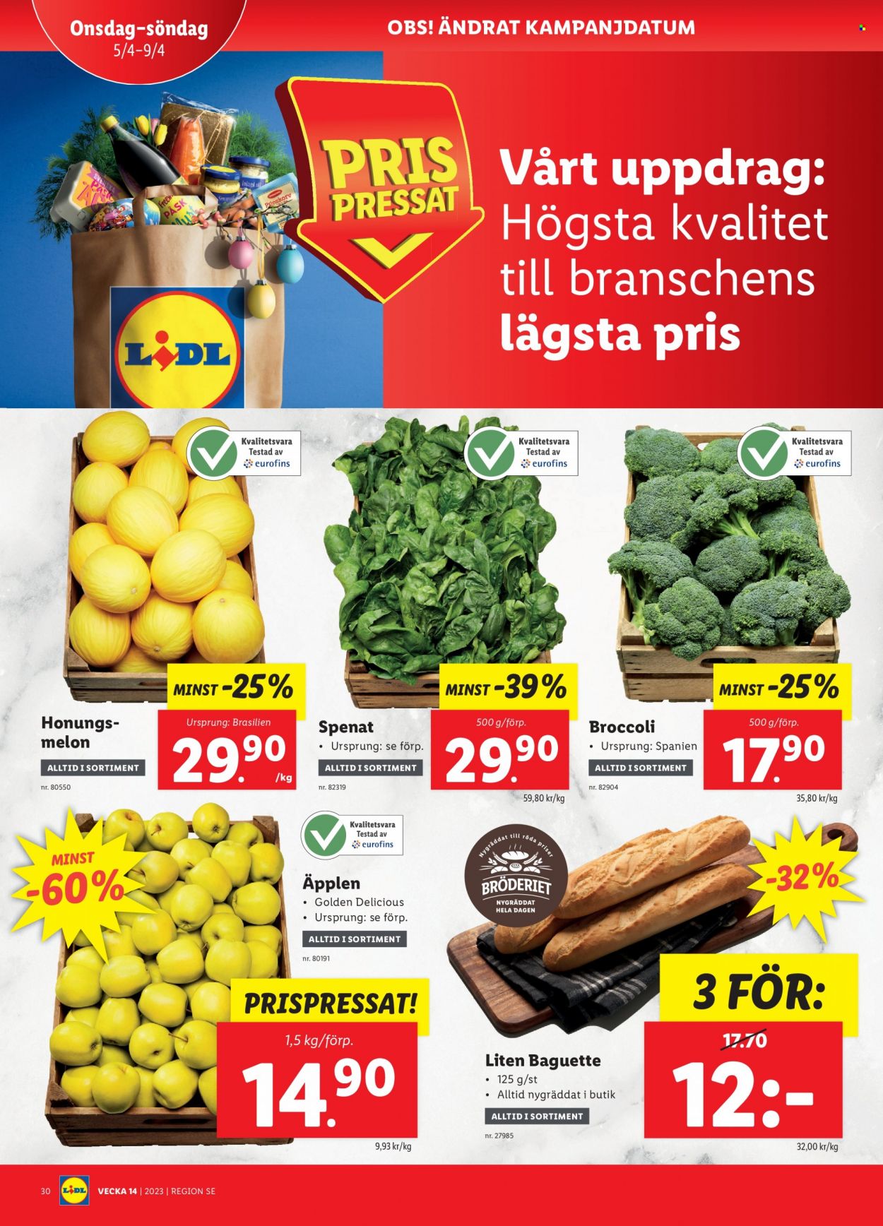 Lidl reklamblad - 3/4 2023 - 9/4 2023. Sida 30