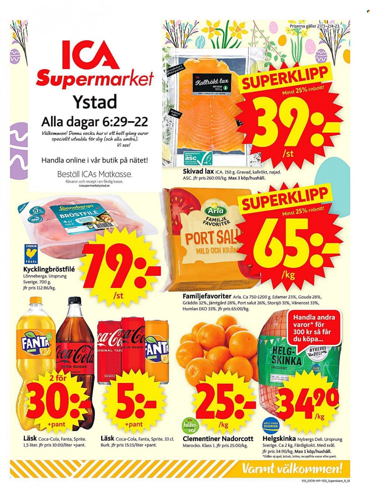 ICA reklamblad - 27/3 2023 - 2/4 2023. Sida 1