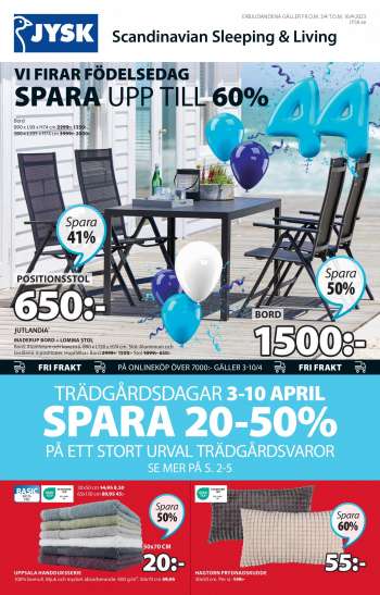 JYSK reklamblad - 3/4 2023 - 16/4 2023.