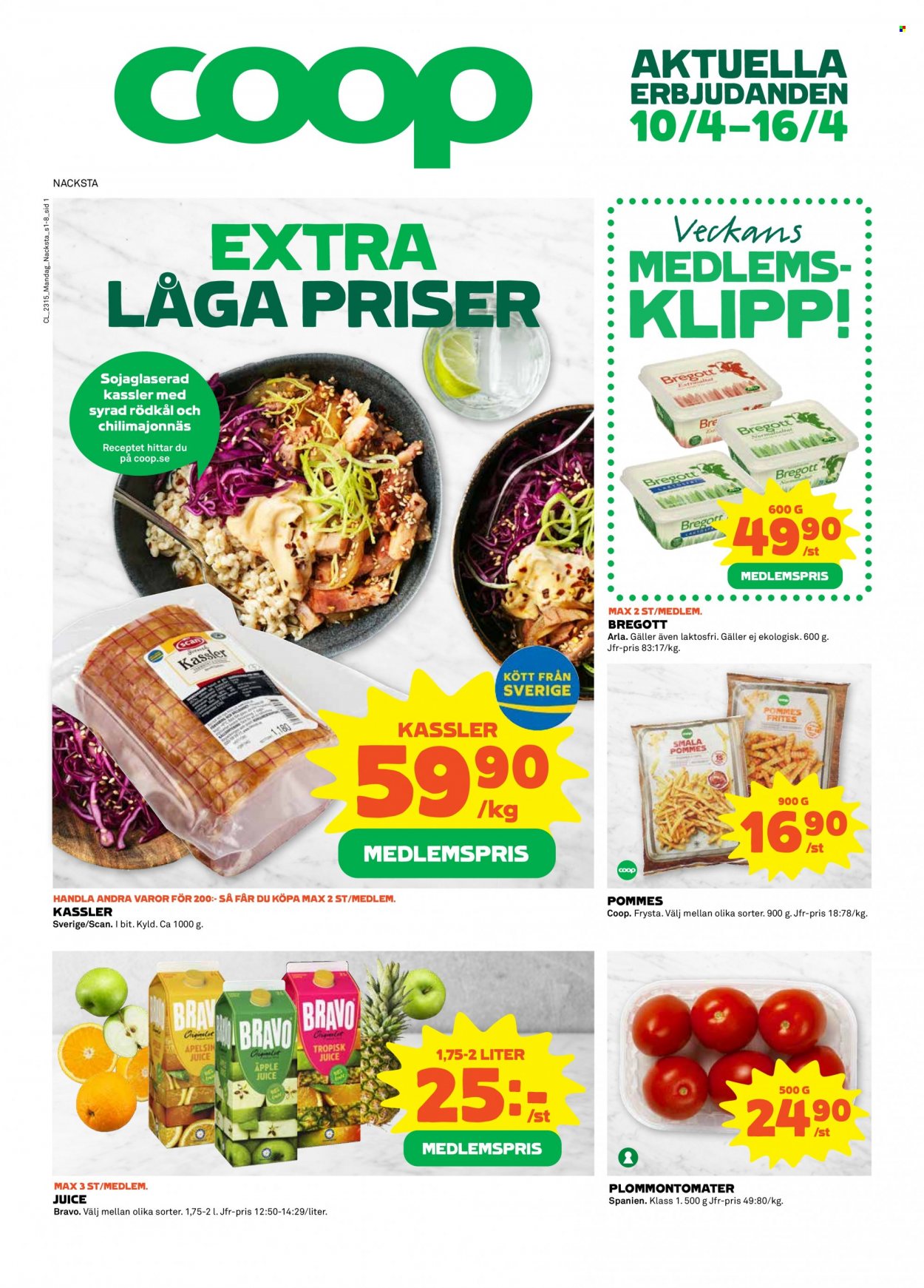 Coop reklamblad - 10/4 2023 - 16/4 2023. Sida 1
