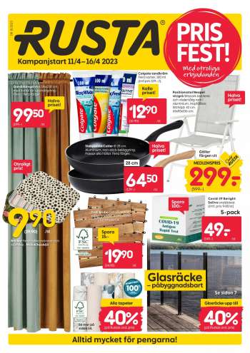 Rusta reklamblad - 11/4 2023 - 16/4 2023.