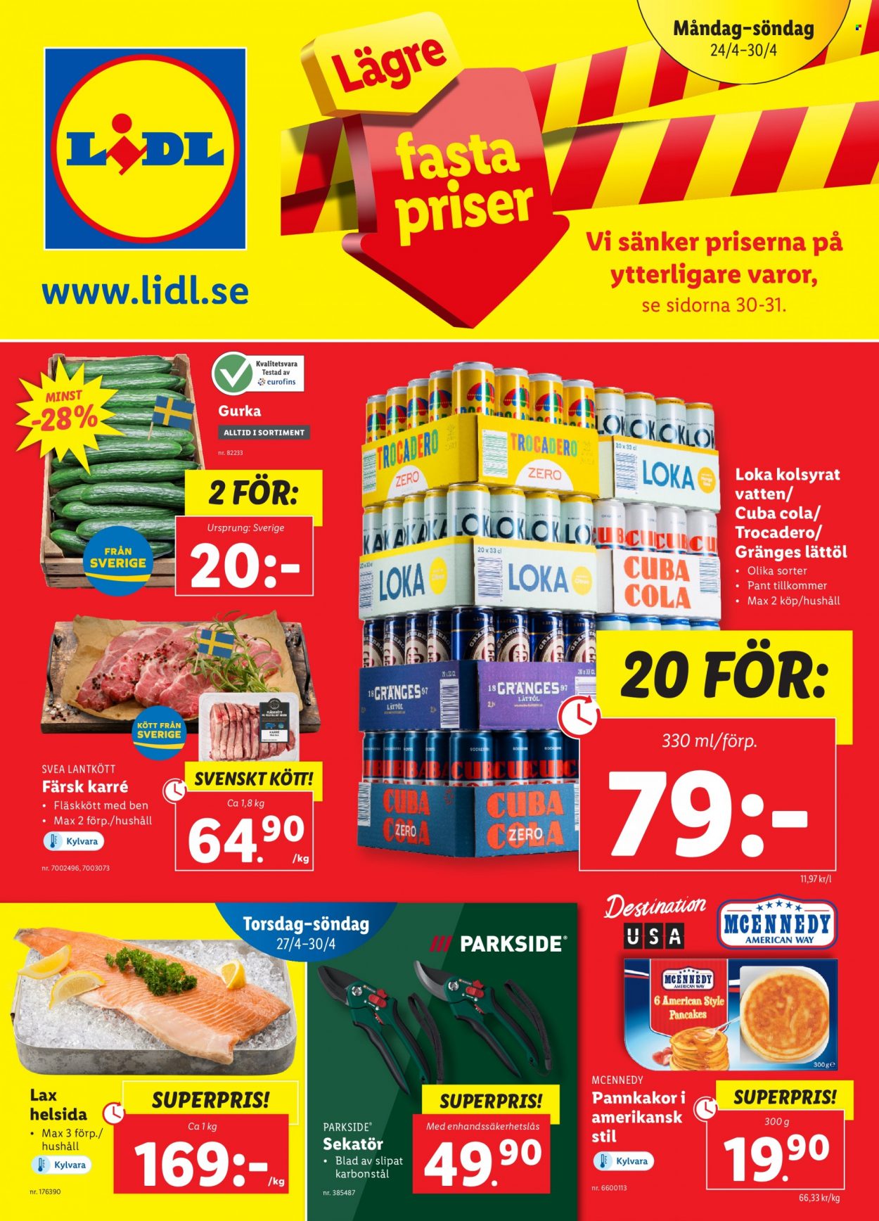 Lidl reklamblad - 24/4 2023 - 30/4 2023. Sida 1