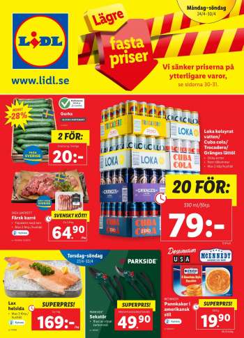 Lidl reklamblad - 24/4 2023 - 30/4 2023.
