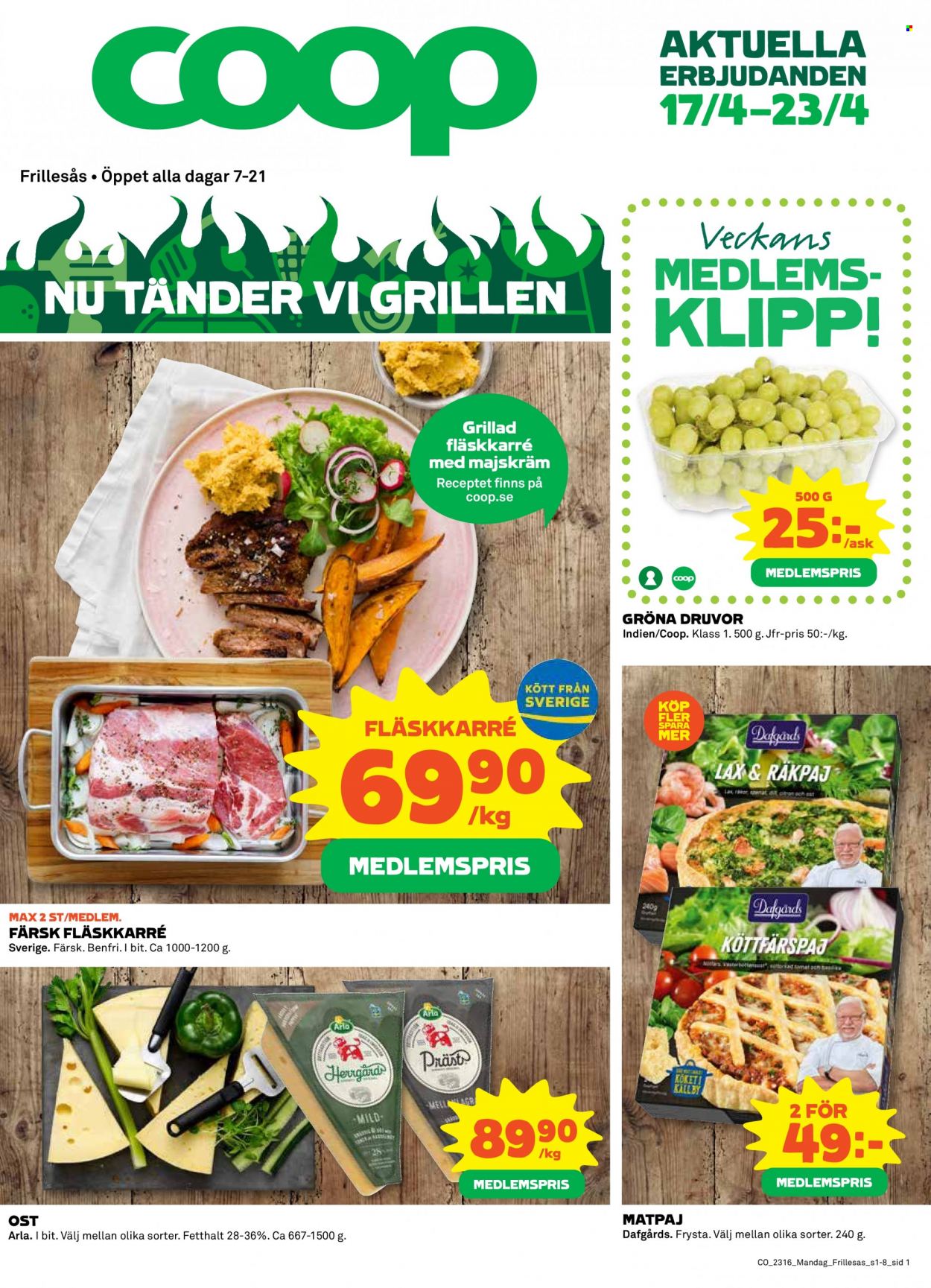 Coop Konsum reklamblad - 17/4 2023 - 23/4 2023. Sida 1