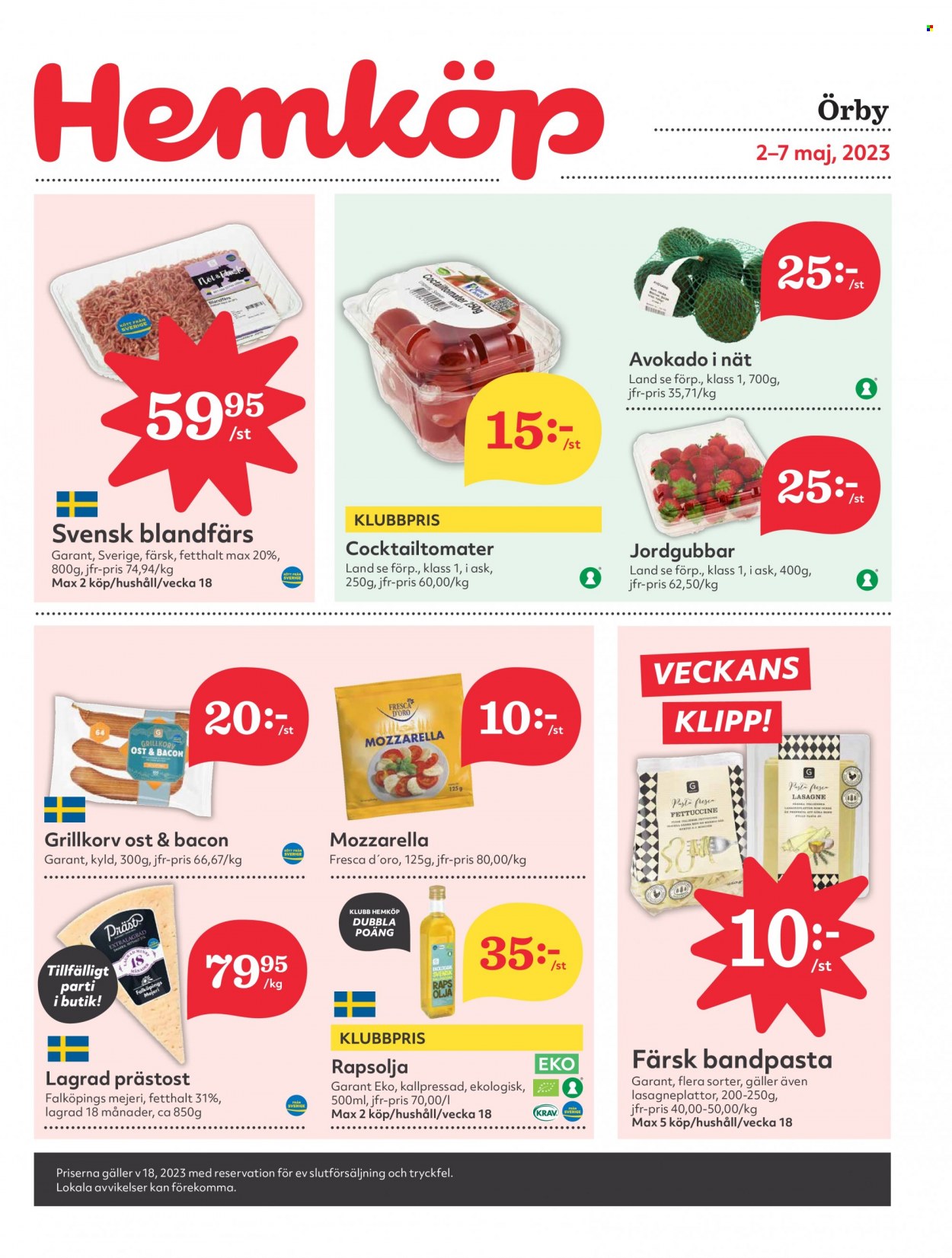 Hemköp reklamblad - 2/5 2023 - 7/5 2023. Sida 1