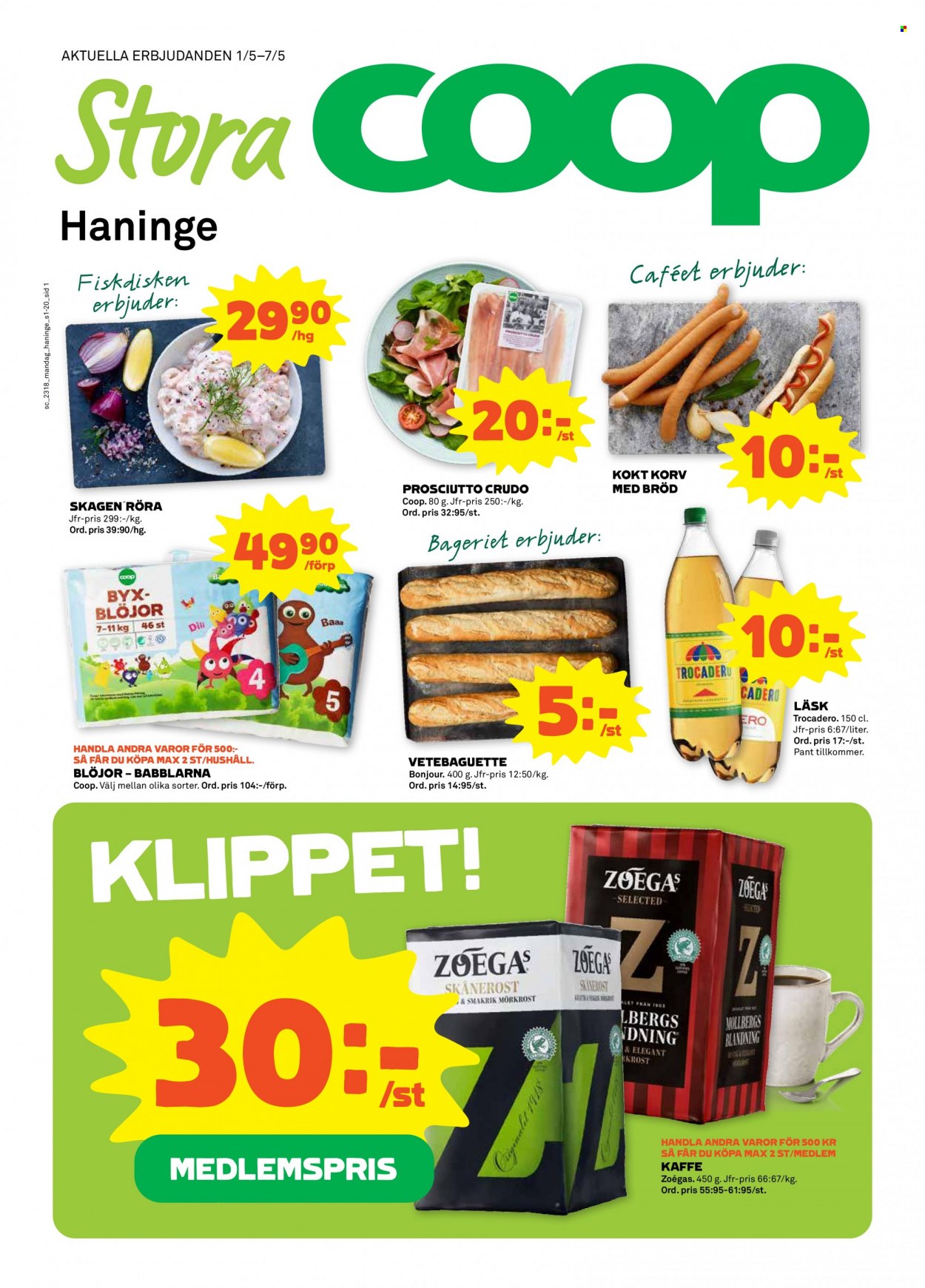 Coop Forum reklamblad - 1/5 2023 - 7/5 2023. Sida 1