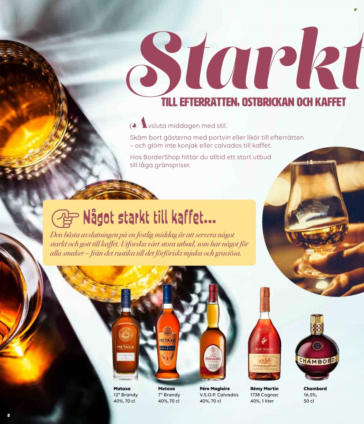 Border Shop reklamblad. Sida 1.