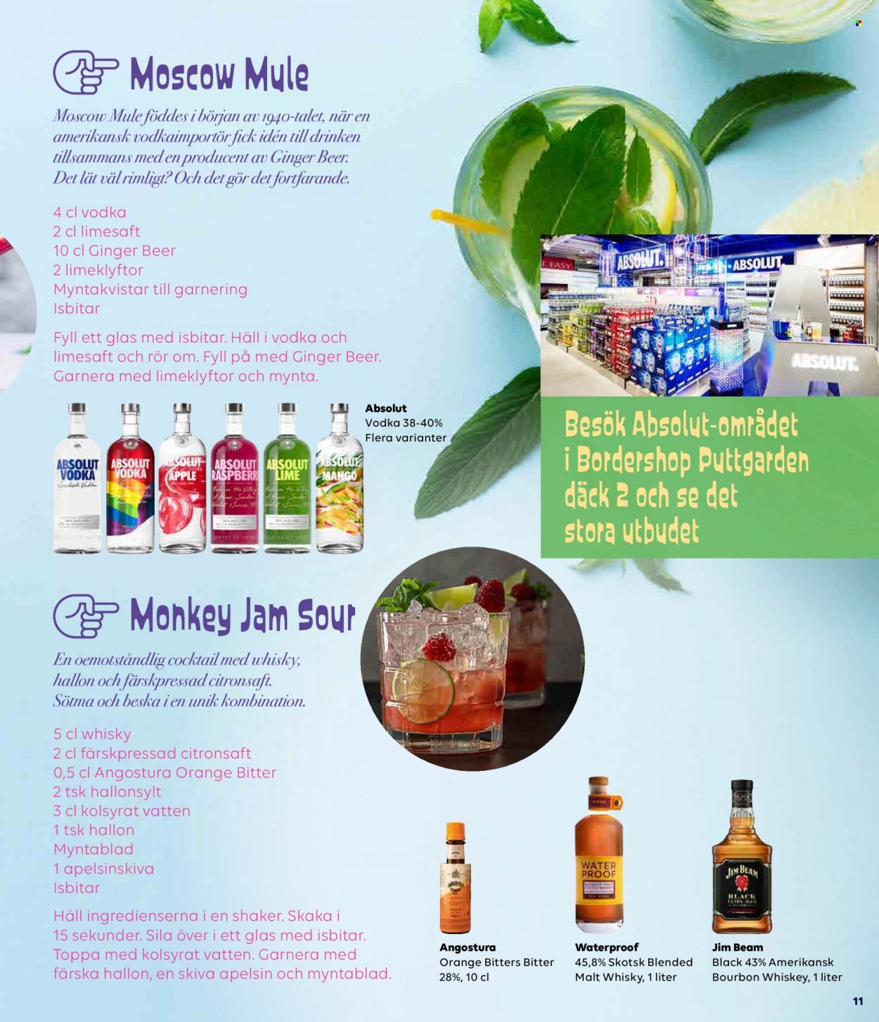 Border Shop reklamblad. Sida 1.