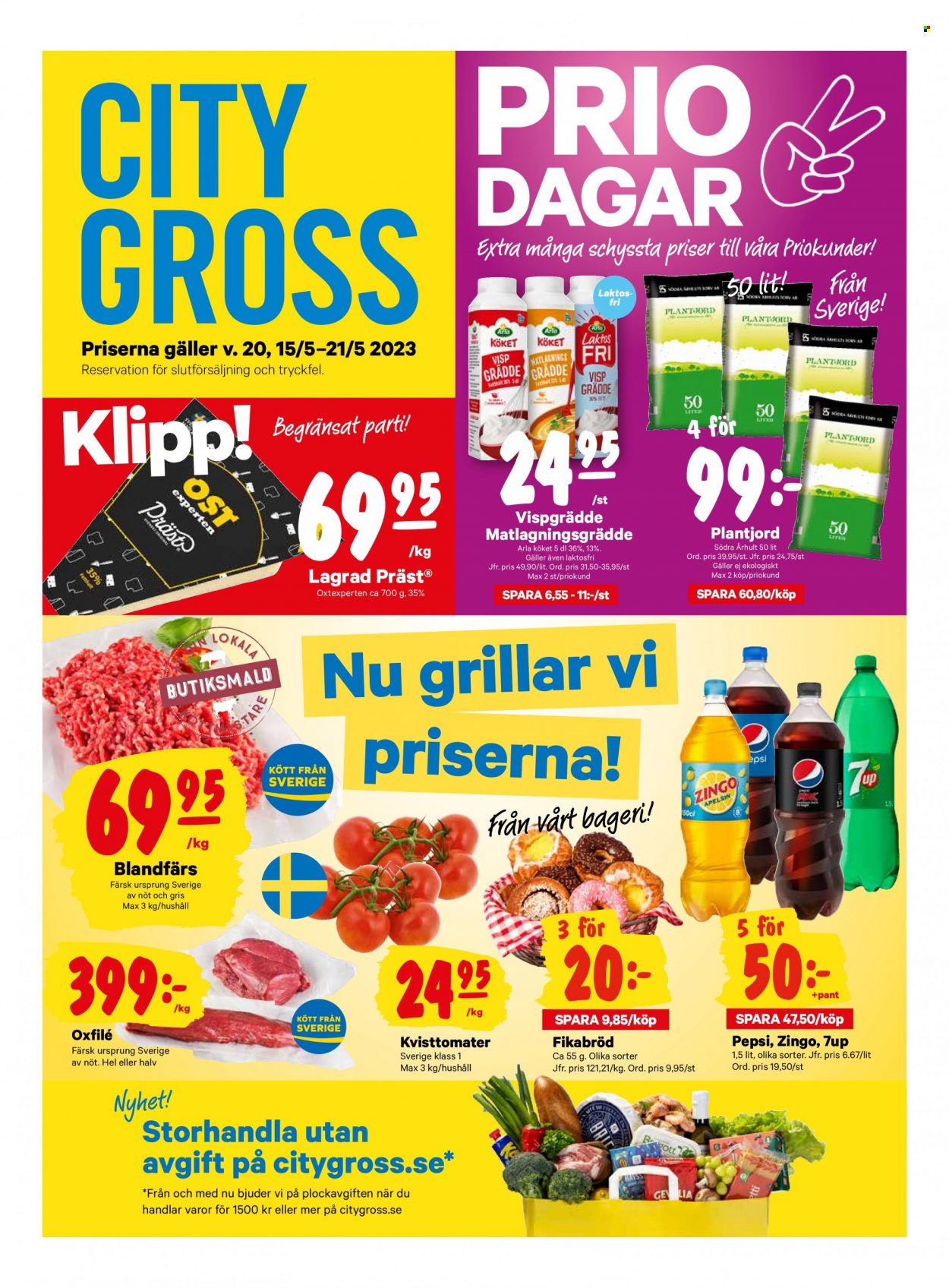 City Gross reklamblad - 15/5 2023 - 21/5 2023. Sida 1