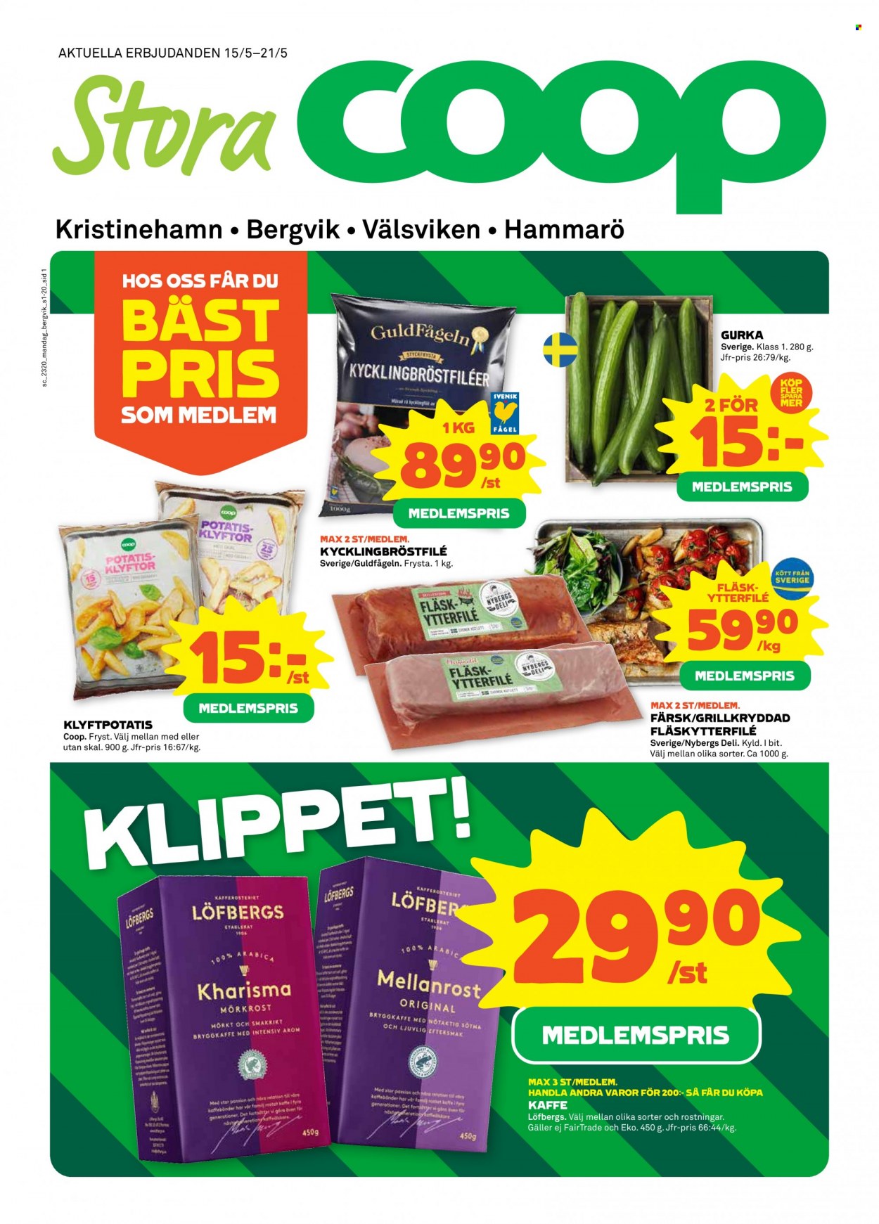 Stora Coop reklamblad - 15/5 2023 - 21/5 2023. Sida 1
