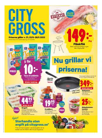 City Gross reklamblad - 22/5 2023 - 28/5 2023.