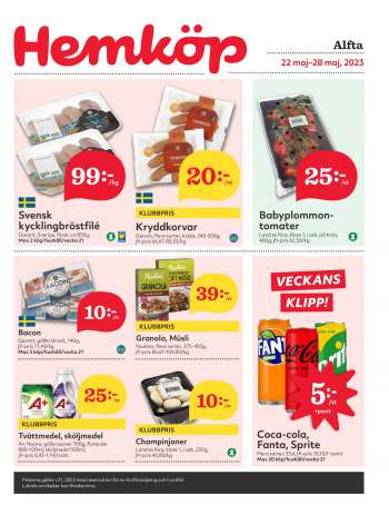 Hemköp reklamblad - 22/5 2023 - 28/5 2023.