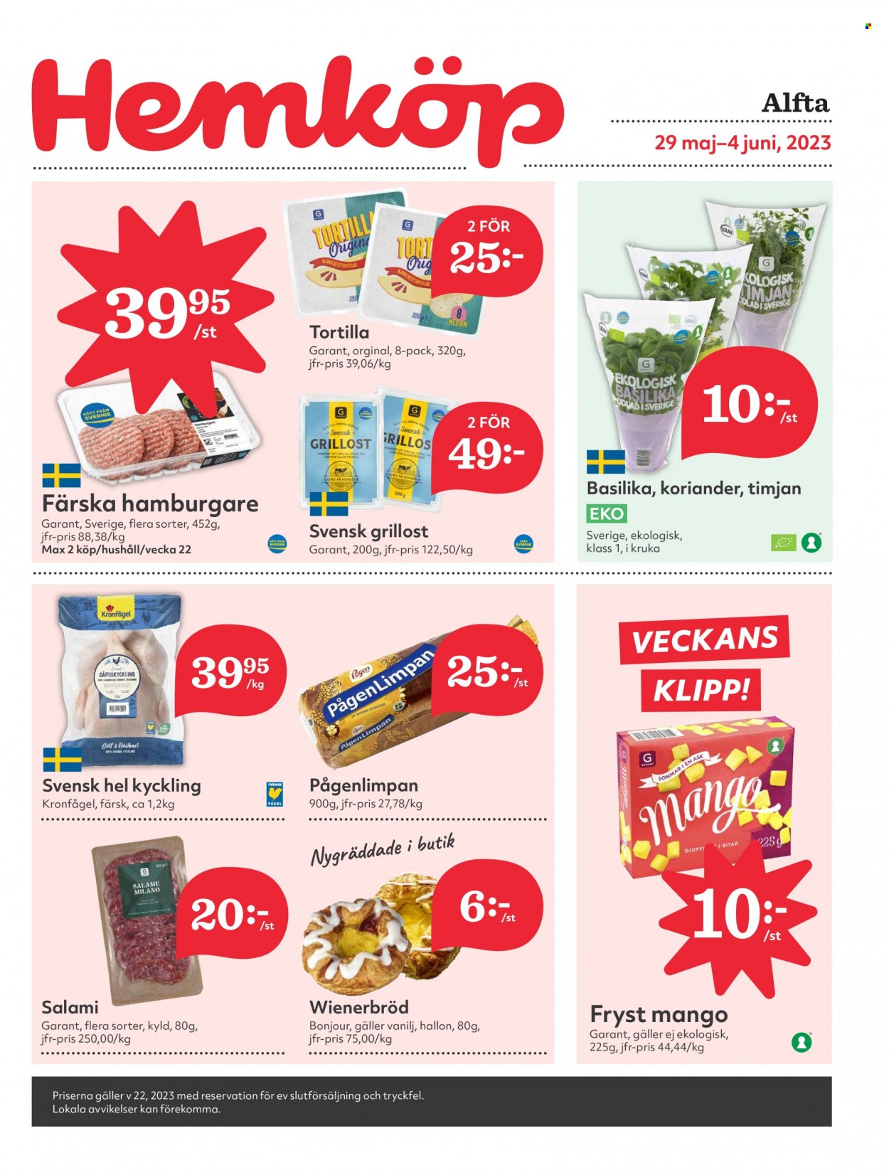 Hemköp reklamblad - 29/5 2023 - 4/6 2023. Sida 1