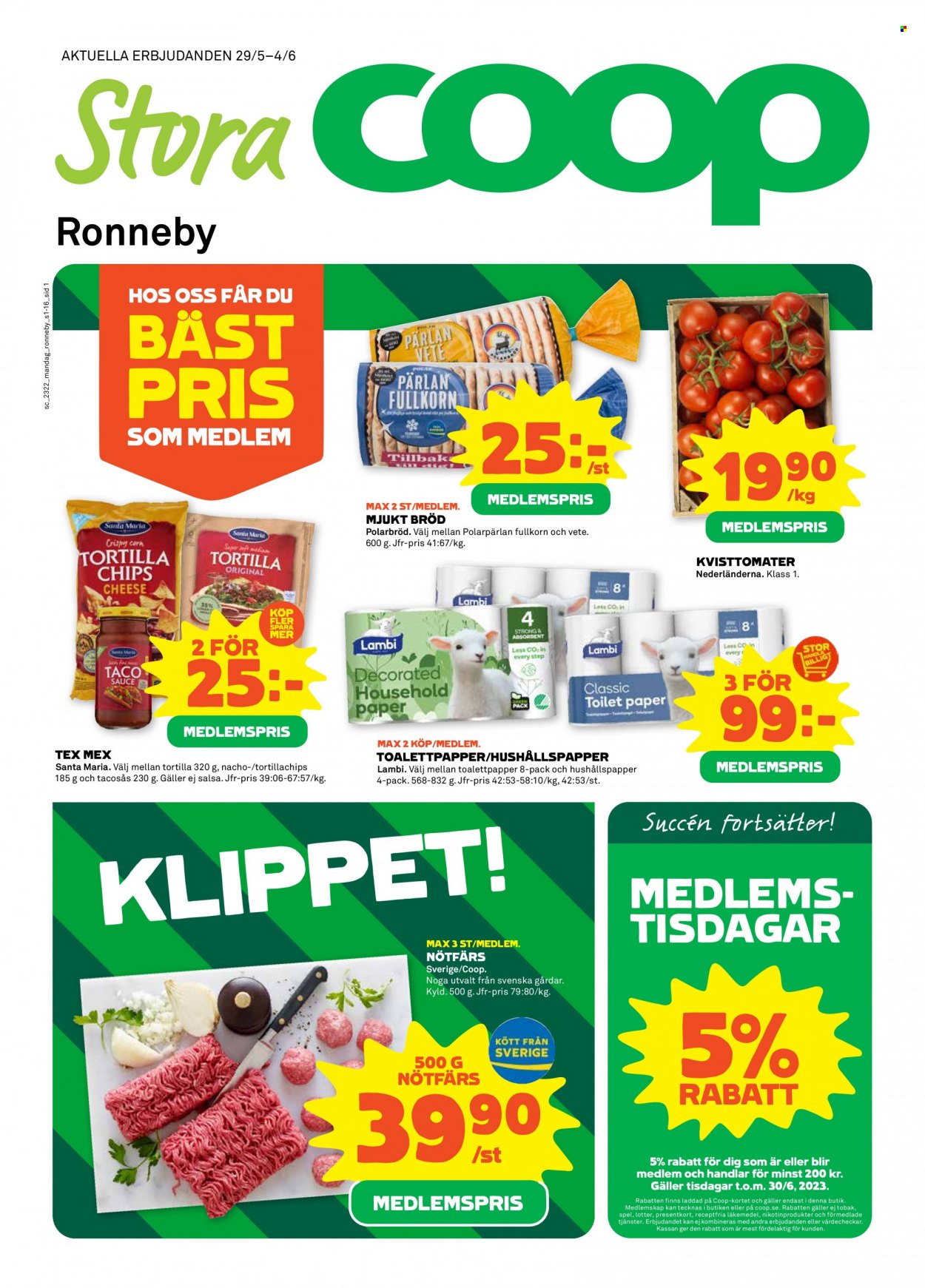 Stora Coop reklamblad - 29/5 2023 - 4/6 2023. Sida 1