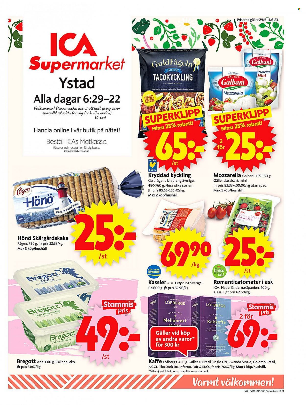 ICA reklamblad - 29/5 2023 - 4/6 2023. Sida 1