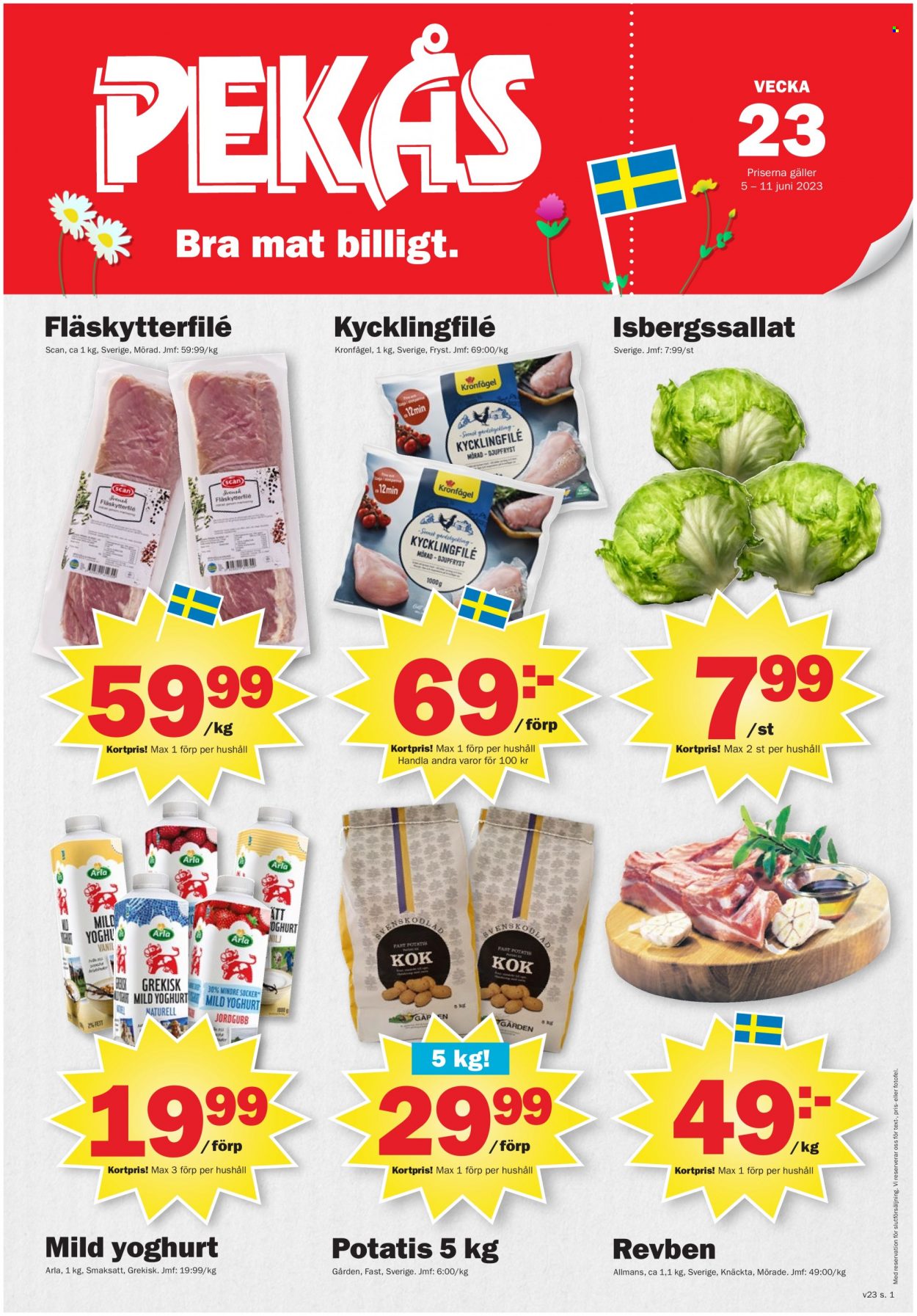 Pekås reklamblad - 5/6 2023 - 11/6 2023. Sida 1