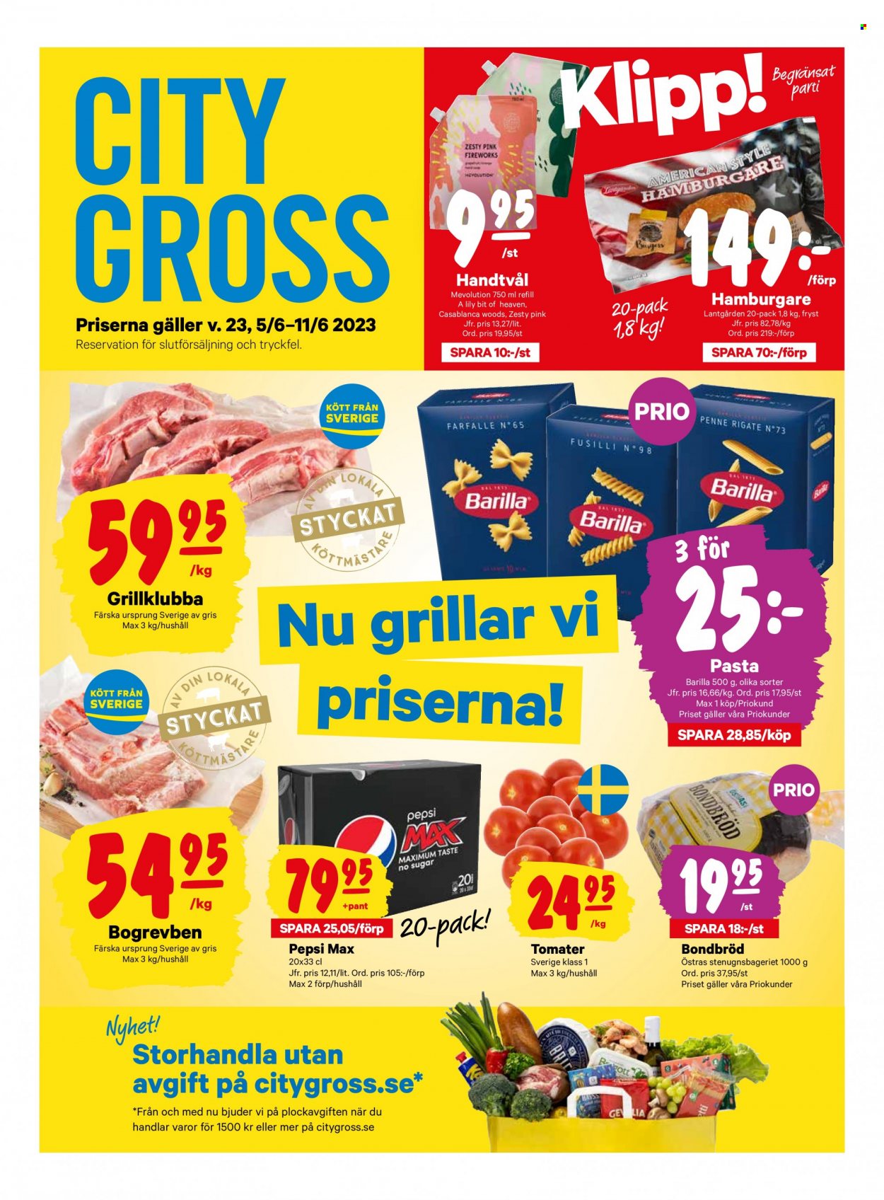 City Gross reklamblad - 5/6 2023 - 11/6 2023. Sida 1