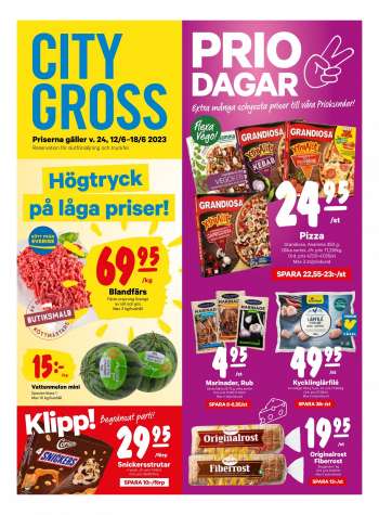 City Gross reklamblad - 12/6 2023 - 18/6 2023.