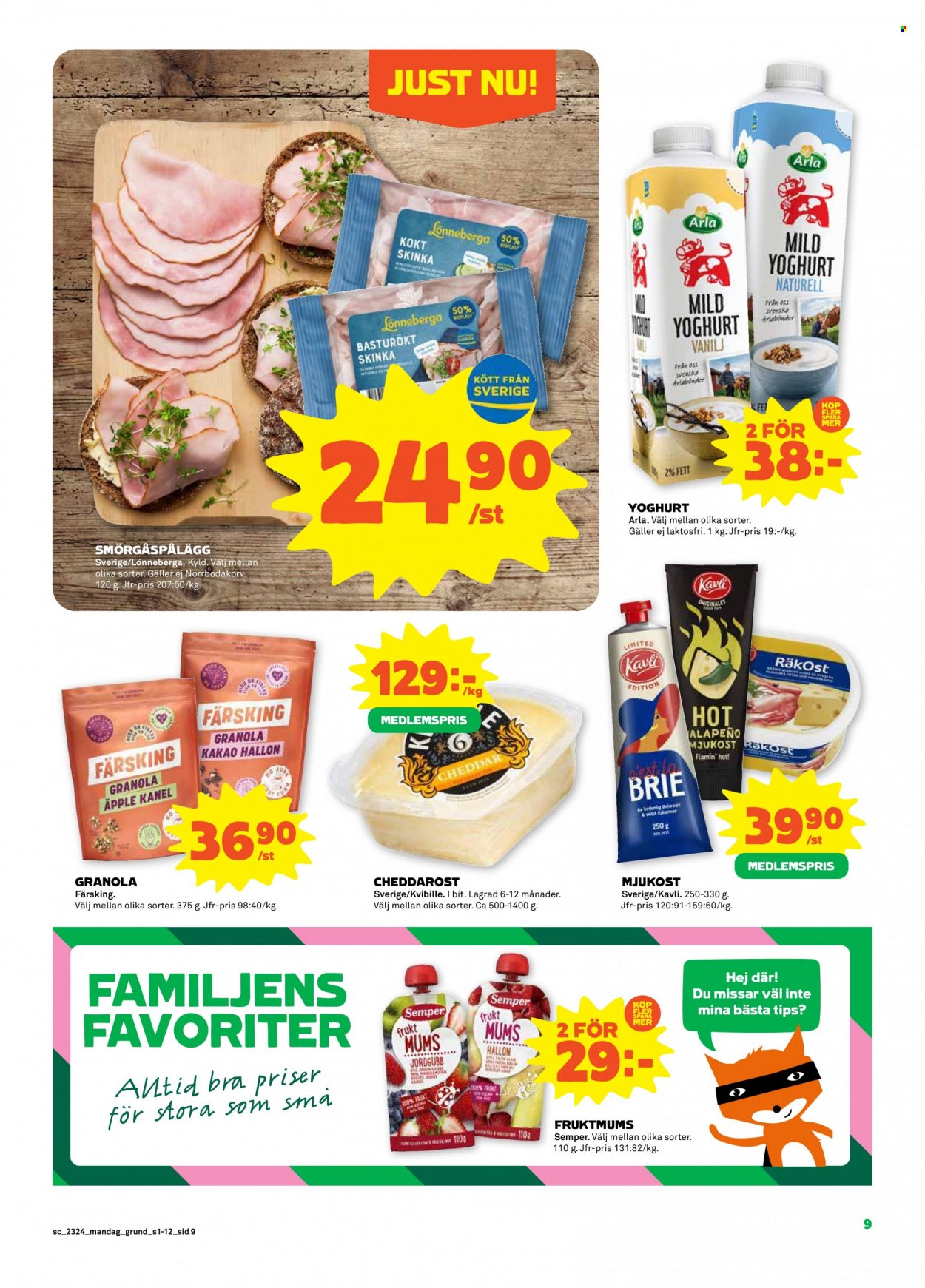 Coop reklamblad - 12/6 2023 - 18/6 2023. Sida 9