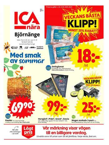 ICA reklamblad - 12/6 2023 - 18/6 2023.