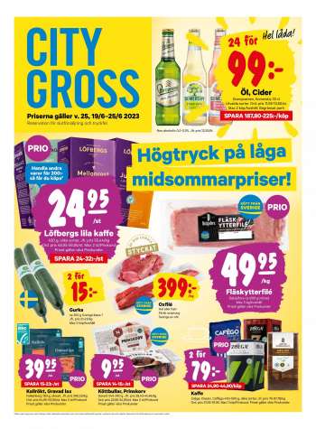 City Gross reklamblad - 19/6 2023 - 25/6 2023.