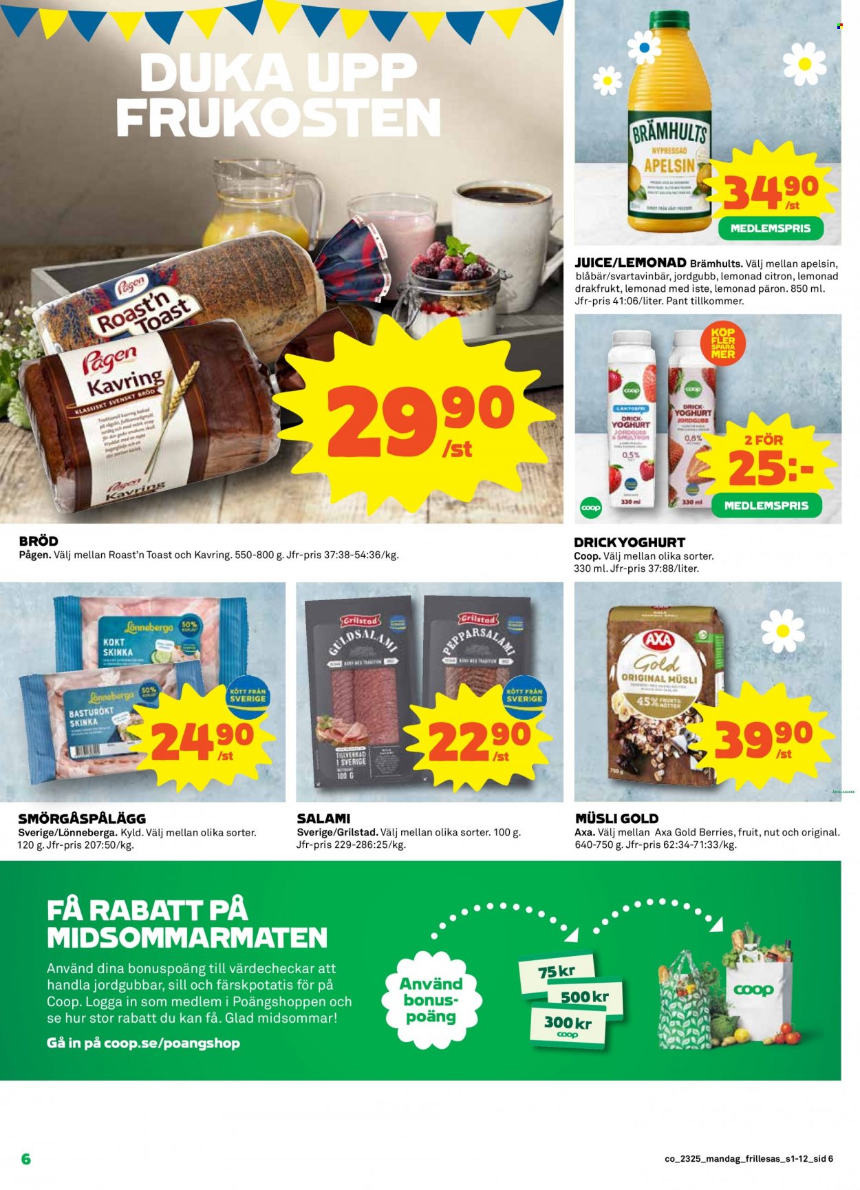 Coop Konsum reklamblad - 19/6 2023 - 25/6 2023. Sida 6