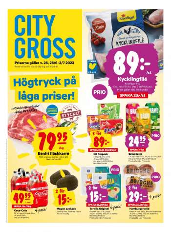 City Gross reklamblad - 26/6 2023 - 2/7 2023.