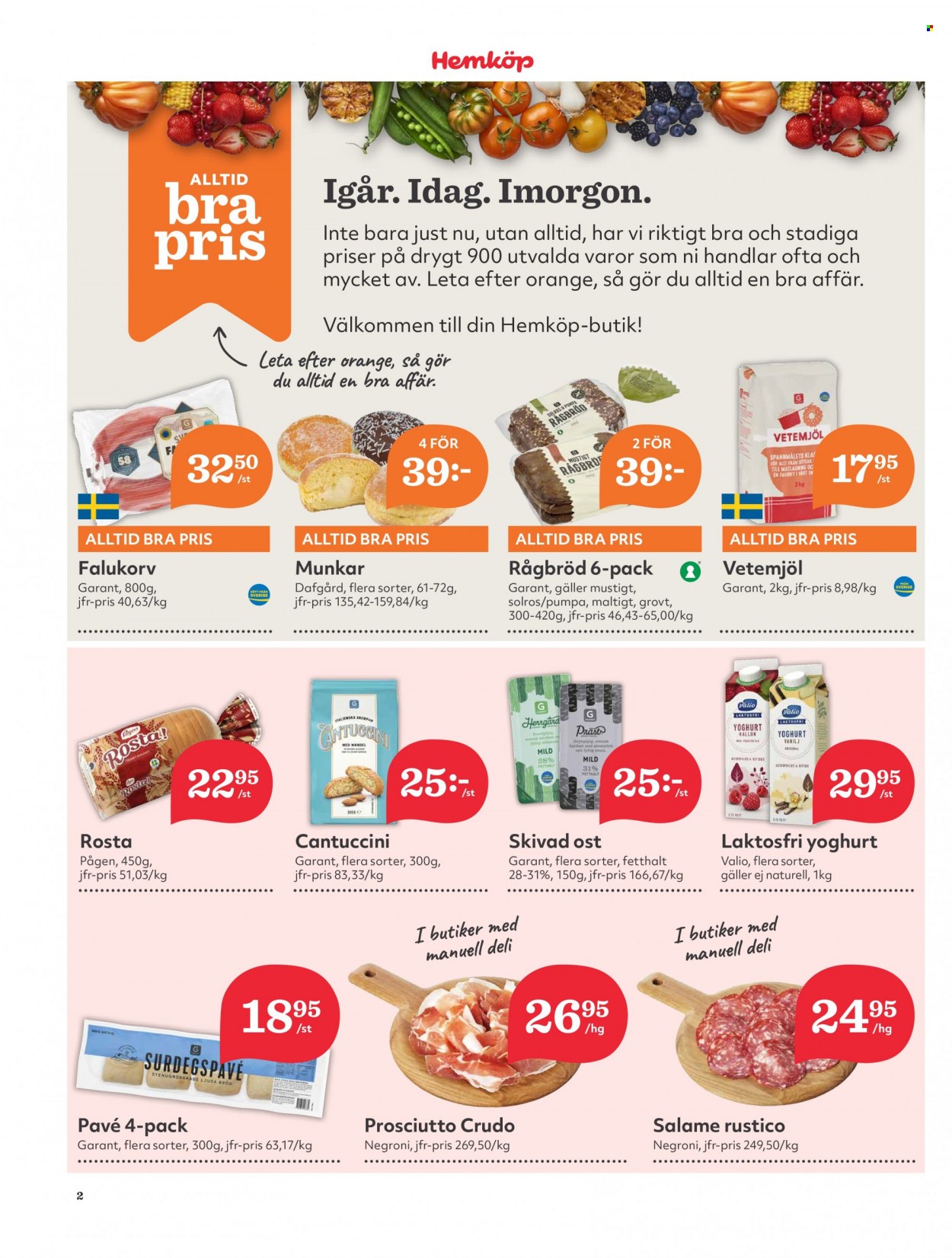 Hemköp reklamblad - 3/7 2023 - 9/7 2023. Sida 2