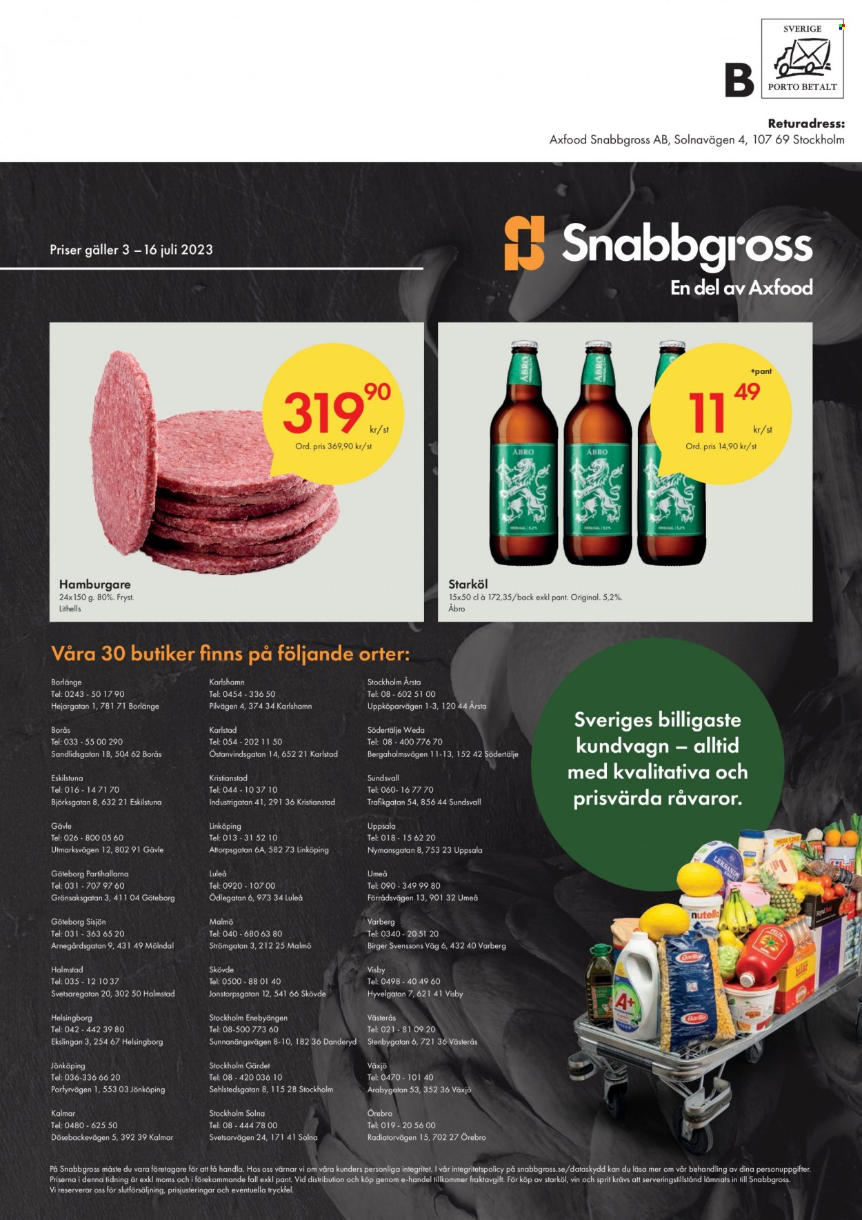 Snabbgross reklamblad - 3/7 2023 - 16/7 2023. Sida 16