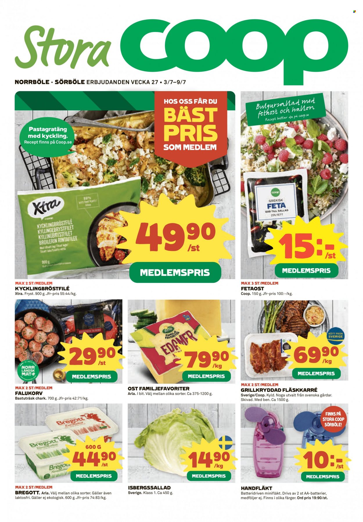 Coop reklamblad - 3/7 2023 - 9/7 2023. Sida 1