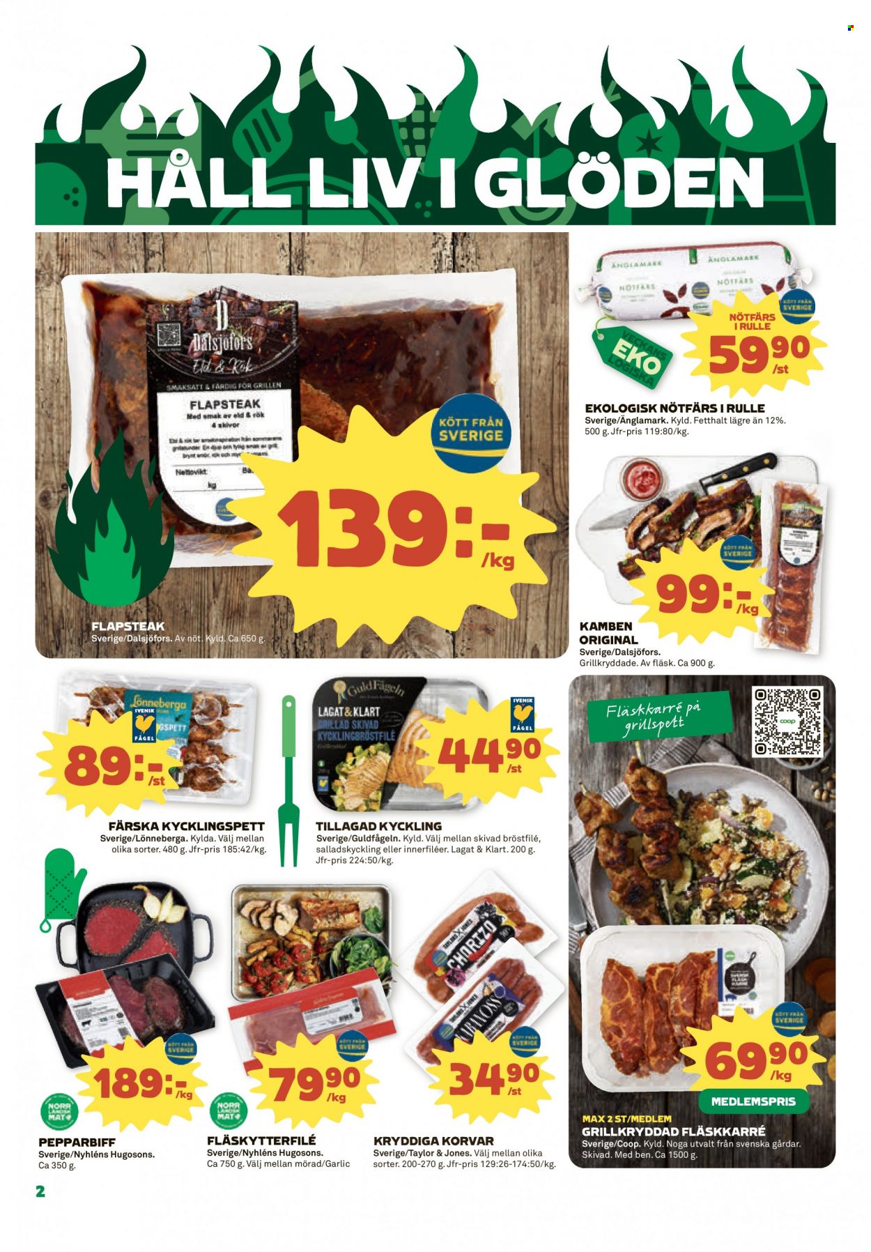 Coop reklamblad - 3/7 2023 - 9/7 2023. Sida 2